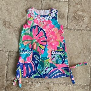 Lilly Pulitzer Little Lilly Girls Shift Dress Exotic Garden Size 4